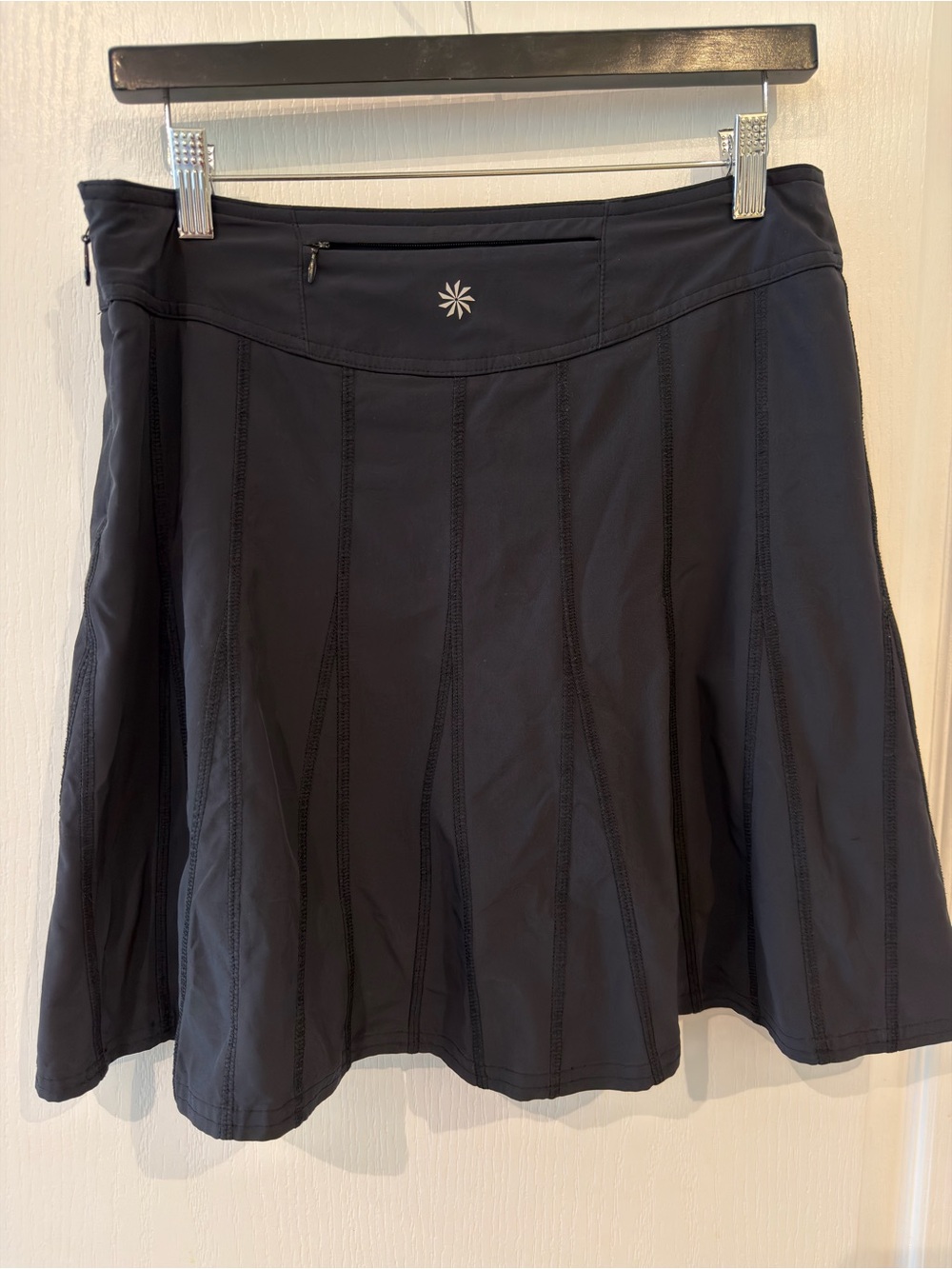 Athleta Black Women's Skort with Reflective Logo